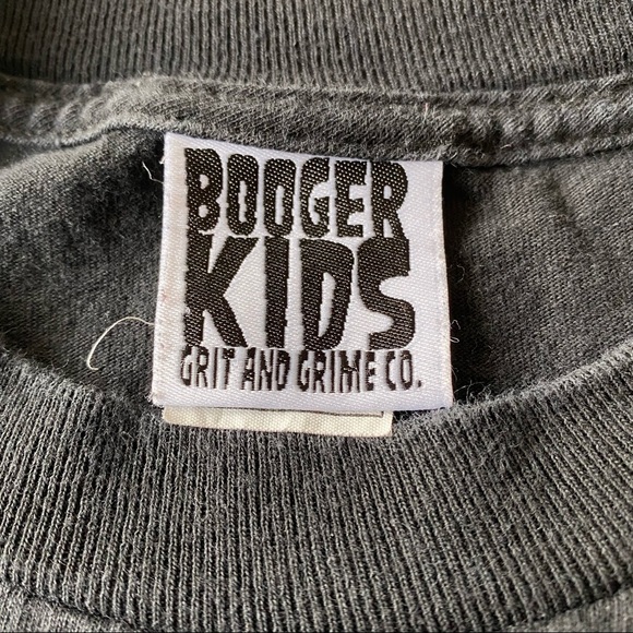 Booger Kids Black Rock Paper Scissors Graphic Tee Shirt Size Medium - Picture 3 of 9